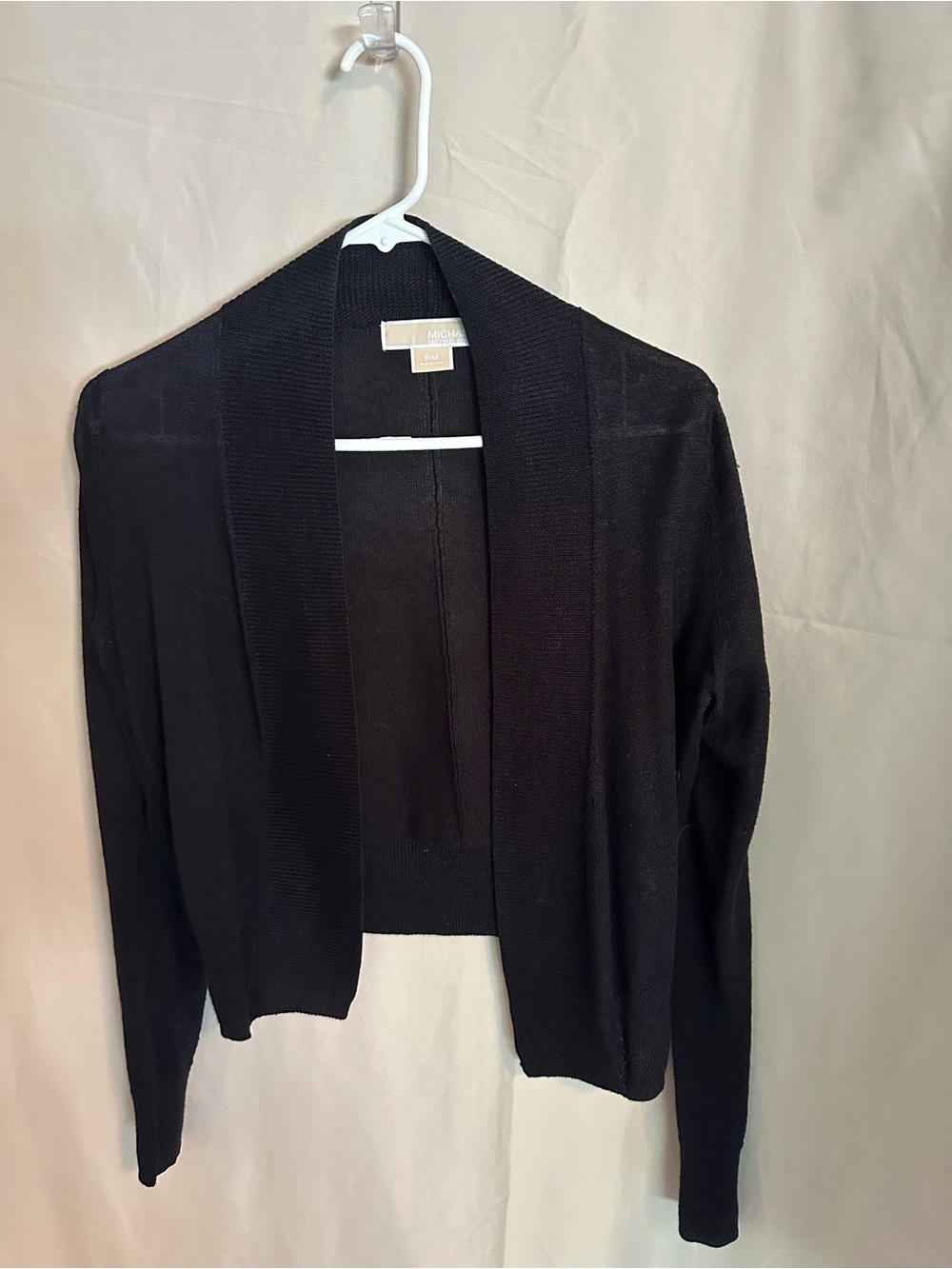 MICHAEL Michael Kors Black Open-Front Cardigan